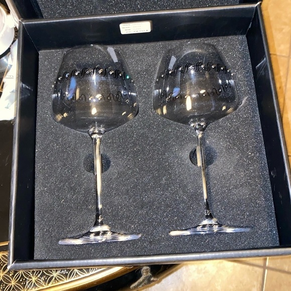 Cara Other - Vintage one of a kind Cara wine glasses set of 2 in original box